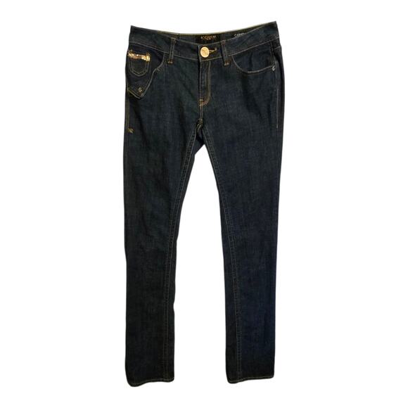 Rocawear Carmen Slim Boot Leg Jeans Womens Size 9 Blue Dark Wash Low Rise Casual - Picture 1 of 15